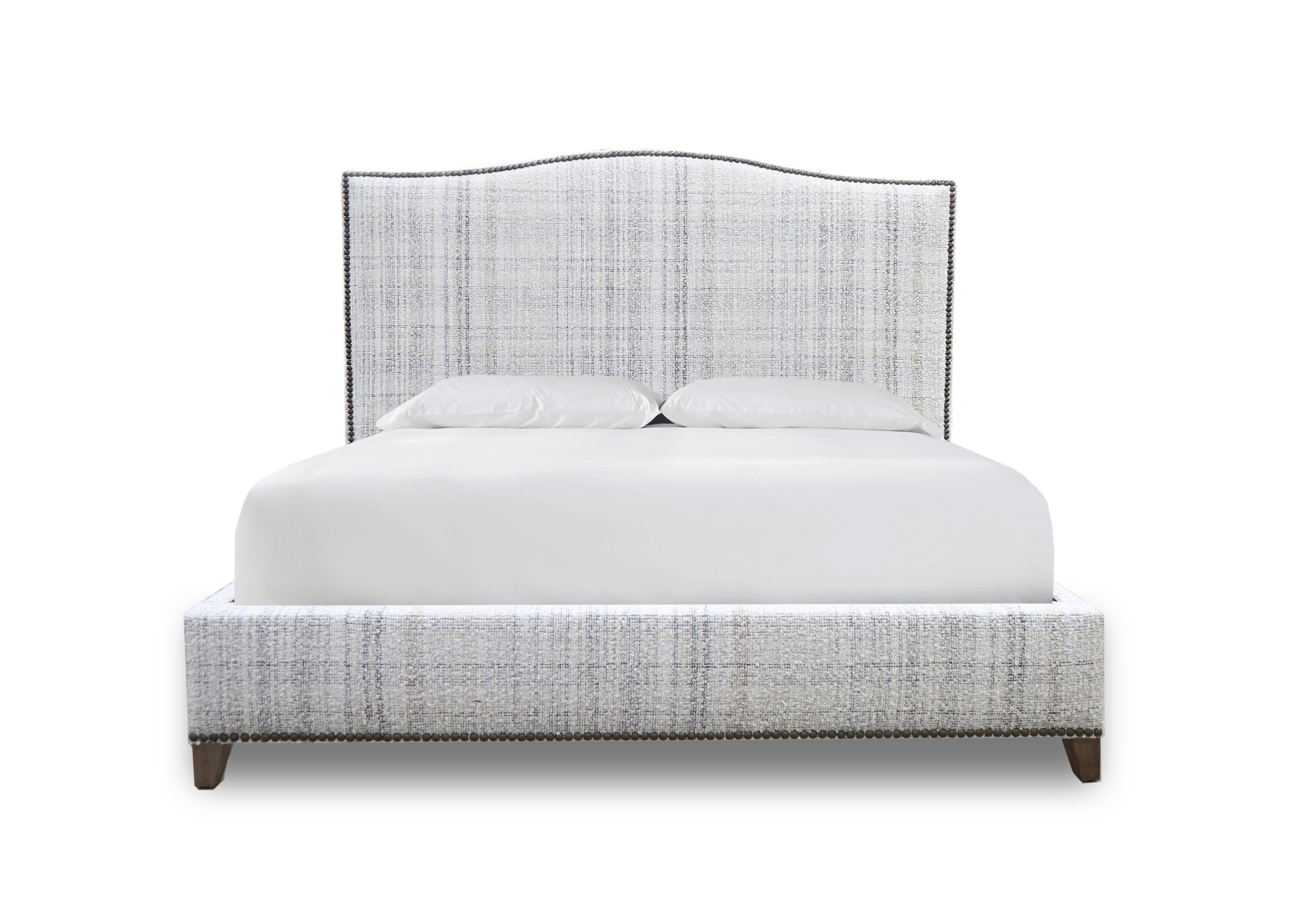 Clara King Upholstered Bed in Karmin Mineral
